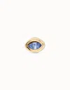 Unode50 Single Stud Earring With Blue Stone In Blue