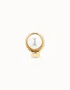 Unode50 Single Stud Earring With Pearl In White