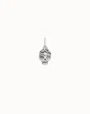 Unode50 Skull Charm In Silver