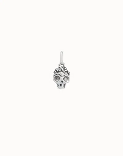 Unode50 Skull Charm In Silver