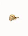 Unode50 Skull Single Stud Earring In Gold