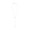 Unode50 Sleek Balance Drop Necklace In Metallic