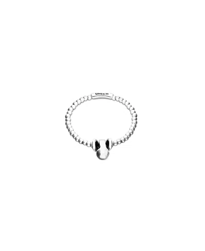 Unode50 Small And Large Dial Sterling Silver Plated Bracelet