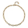 Unode50 Metal Alloy Medium Oval Links Necklace In Gold