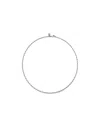 Unode50 Sterling Silver-plated Chain With Thin Oval Links And Carabiner Clasp In Metallic