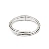 Unode50 Tubular Shaped Hidden Spring Bracelet In Silver