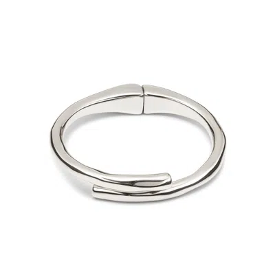 UNODE50 SPRING CLASP SILVER CUFF