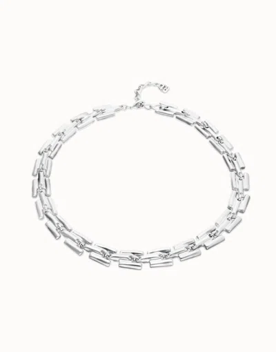 Unode50 Square Links Chain Bracelet In Silver