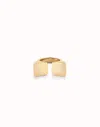 Unode50 Square Shape Open Ring In Gold