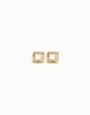 Unode50 Square Stud Earrings In Gold