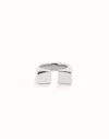 Unode50 Square‑shape Ring In Silver