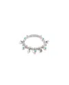 Unode50 Sterling Plated Beaded Bracelet With Charms In Metallic