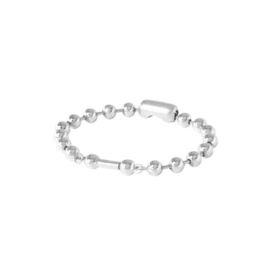 Unode50 Sterling Silver And 18k Gold Multiple Beads Bracelet