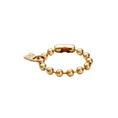 Unode50 Sterling Silver And 18k Gold Padlock Charm Bracelet In Brown