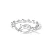 Unode50 Sterling Silver And 18k Gold Pated Metal Ring Bar Bracelet In Silver