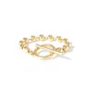 Unode50 Sterling Silver And 18k Gold Pated Metal Ring Bar Bracelet In Gold