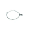 Unode50 Sterling Silver And 18k Gold-plated Ball Shaped Bracelet In Silver
