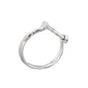 Unode50 Sterling Silver And 18k Gold Plated Shackle-shaped Clasp Bracelet In Silver