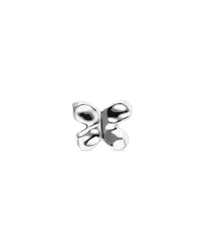 Unode50 Sterling Silver Butterfly Metal Alloy Ring In Metallic