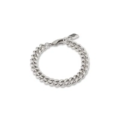 Unode50 Sterling Silver Chain Metal Clad Bracelet In Multi