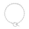 Unode50 Sterling Silver Circle Logo Necklace In Silver