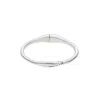 Unode50 Sterling Silver Double Tube Indentation Bracelet In Silver