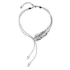 Unode50 Sterling Silver Larger Feather-shaped Piece Necklace In Silver