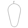 Unode50 Sterling Silver Metal Braided Chain Shape Necklace In Silver