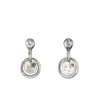 Unode50 Sterling Silver Metal Clad Earring With Hoops In Silver