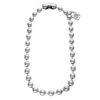 Unode50 Sterling Silver Metal Clad Padlock Necklace In Silver