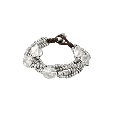 Unode50 Sterling Silver Multi-strand Bracelet