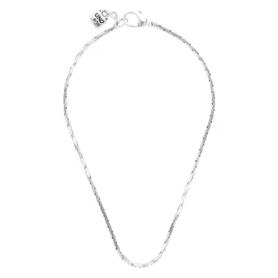 Unode50 Sterling Silver Padlock Charms Necklace