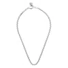 Unode50 Sterling Silver-plated Link Necklace In Silver