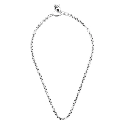 UNODE50 STERLING SILVER PADLOCK NECKLACE