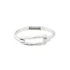 Unode50 Tied Bracelet In Silver In Silver