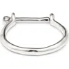 Unode50 Sterling Silver-plated Bangle Bracelet In Silver