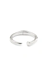 Unode50 Sterling Silver-plated Bangle Bracelet In Metallic