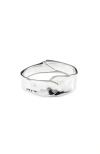 Unode50 Sterling Silver-plated Bangle Bracelet In Silver