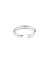 Unode50 Sterling Silver-plated Bangle Bracelet In Metallic