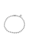 Unode50 Sterling Silver-plated Bead Necklace In Metallic