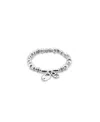 Unode50 Sterling Silver Plated Beaded With Charms Bracelet In Metallic