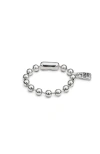 Unode50 Sterling Silver-plated Bracelet With Beads In Silver