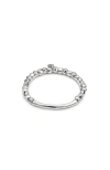 Unode50 Sterling Silver-plated Bracelet With Tubular Piece In Silver