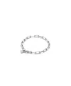 Unode50 Sterling Silver Plated Cable Chain Bracelet In Metallic