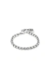 Unode50 Sterling Silver-plated Chain Bracelet In Metallic
