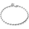 Unode50 Sterling Silver-plated Charm Bracelet With Oval Links In Silver