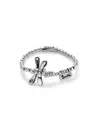 Unode50 Sterling Silver Plated Dragonfly Elastic Bracelet In Silver