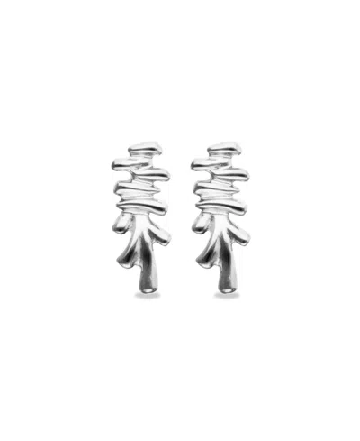 Unode50 Sterling Silver Plated Earrings In Green
