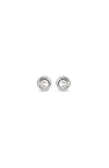 Unode50 Sterling Silver-plated Earrings With Pearl In Silver