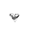 Unode50 Sterling Silver Plated Heart Shaped Ring In Pattern